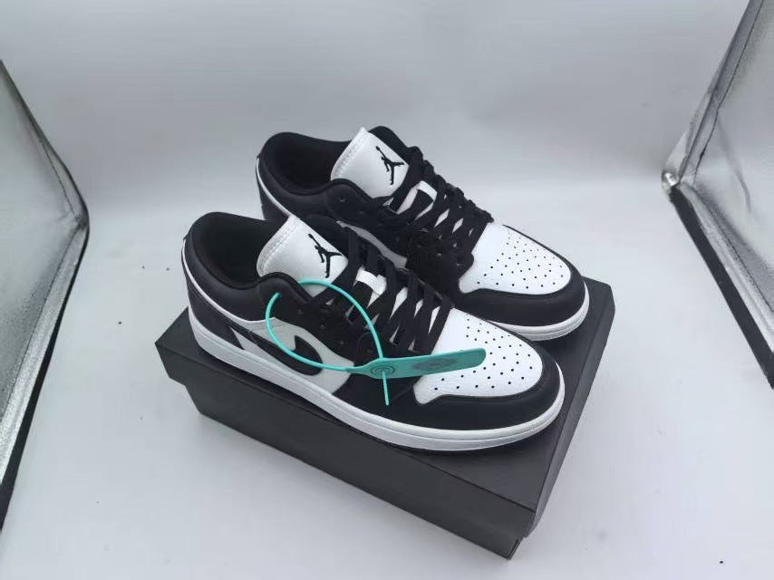 N Unisex Black and White AJ1 Sneakers | With Box