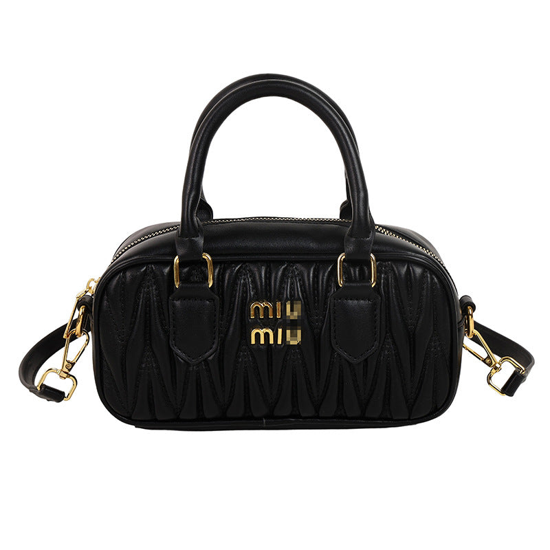 Bolso de bolos de alta gama y de moda cuidadosamente seleccionado, nuevo bolso Boston 2025, bolso cruzado versátil de hombro para mujer