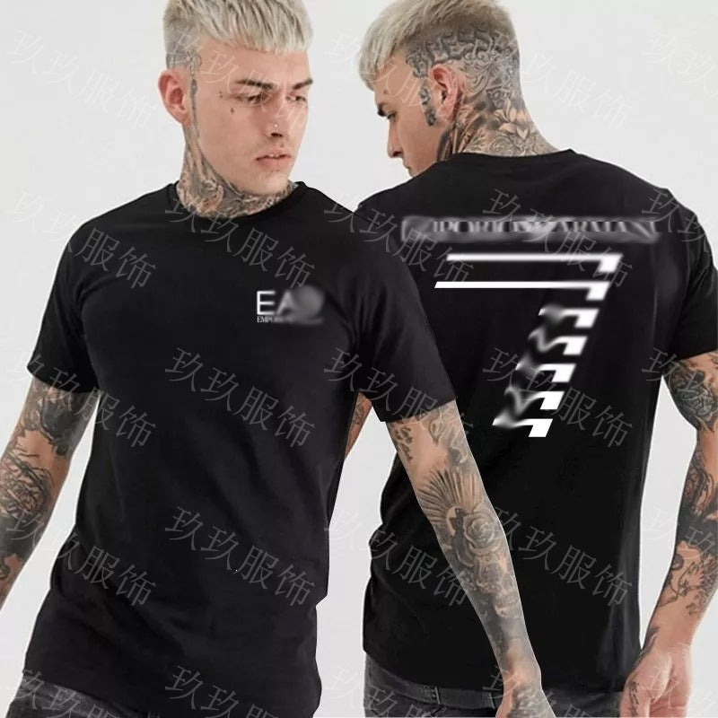 Nueva camiseta transfronteriza de manga corta con letras con letras casual y suelta de algodón puro para mujeres en la calle dropshipping