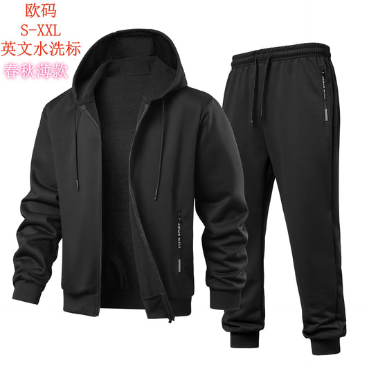 Conjunto de sudadera de sudadera de beisbol de hombre con capucha europea y estadounidense con capucha de ebay y camiseta de cordero de plumas AliExpress JOOM Factory