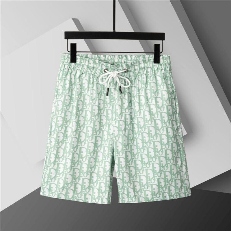 Nuevos pantalones cortos 3D transfronterizos para verano, pantalones cortos de playa de cinco puntas con cinturón, ropa masculina, unisex, versátil y transpirable, estilo británico de moda en comercio exterior