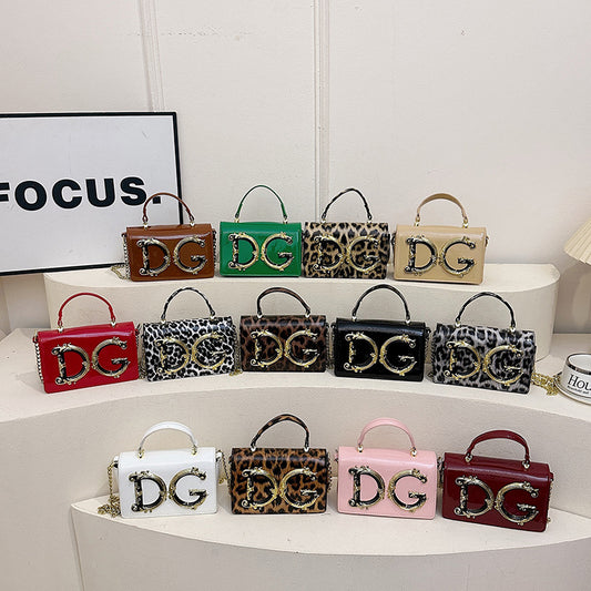 Sac vernis femme | Sac bandoulière chaîne soirée mode polyvalent | Sans boîte