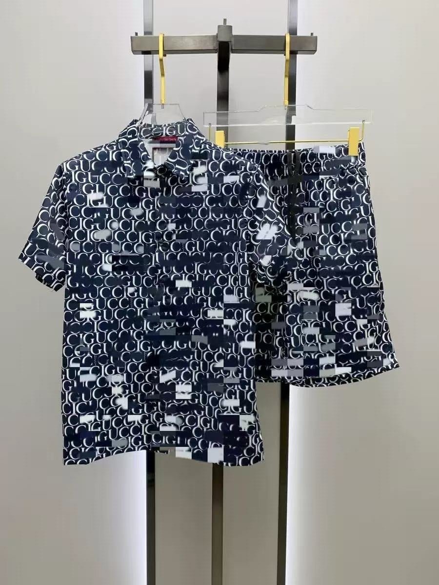 Conjunto Camisa y Pantalón Corto Hombre | Estilo Europeo Verano