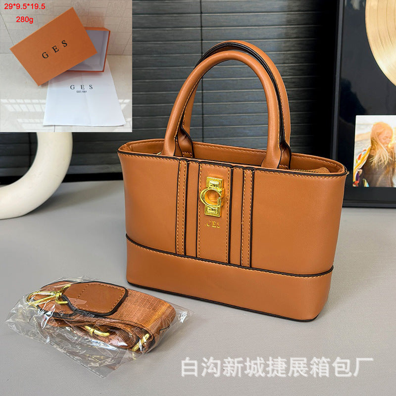Bolso de mujer superventas impreso en Europa y Estados Unidos 2026 nuevo bolso cruzado ancho de tira cruzada de gran capacidad para mujer