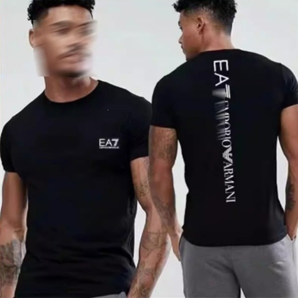 Nueva camiseta transfronteriza de manga corta con letras con letras casual y suelta de algodón puro para mujeres en la calle dropshipping