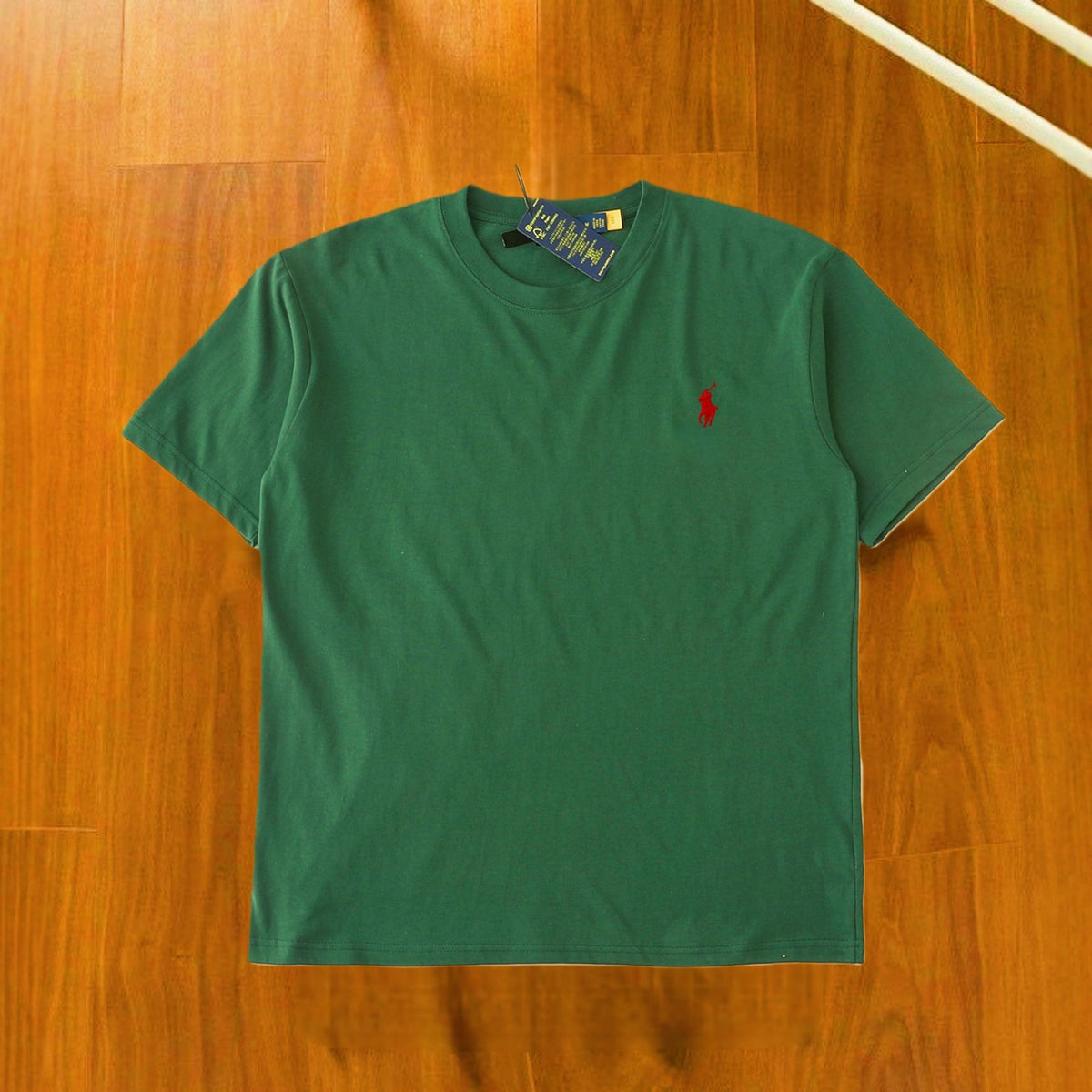 Camiseta Bordada de Algodón RL | Manga Corta