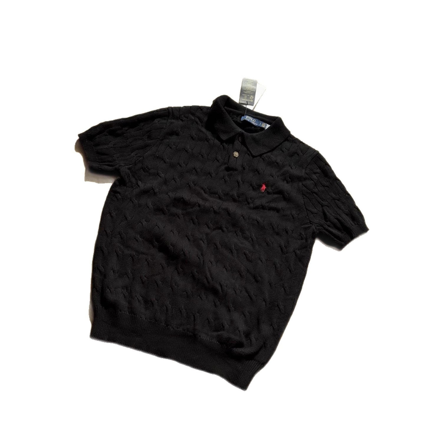L Polo de manga corta bordado de punto trenzado y en todo rugoso para hombres y mujeres, verano, talla 48, 100, 90 piezas, 05-05-2026
