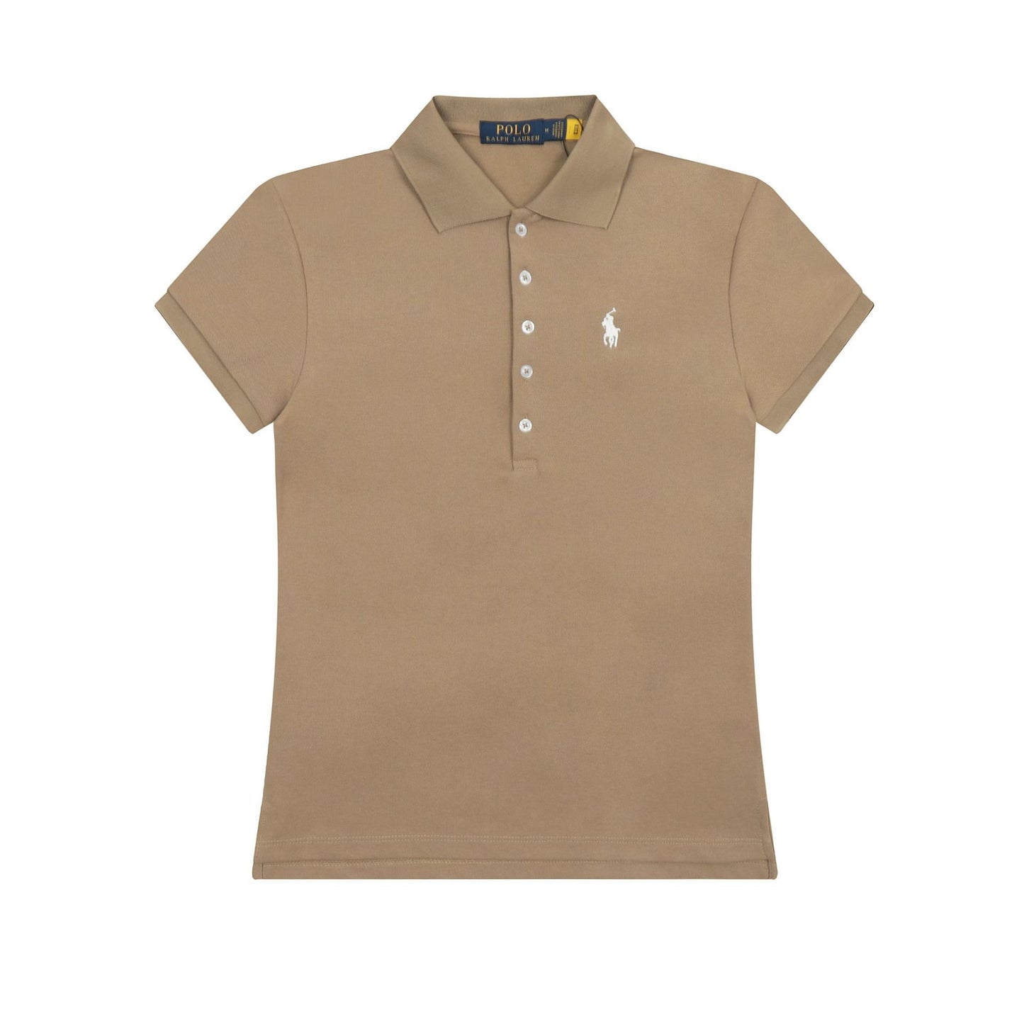 2024 Verano de moda 2024 Nuevo War Horse Camisa Polo Casual Sencilla de Cinco Botones Bordada para Mujer, Manga Corta