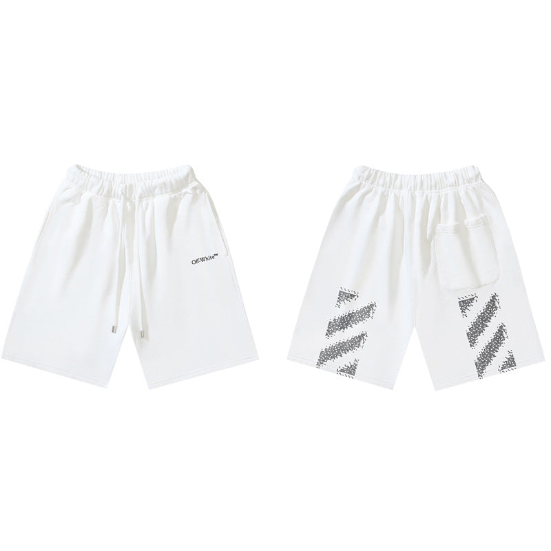Pantalones Cortos Hombre Estampado Flecha Sueltos | LuxuryMarkt