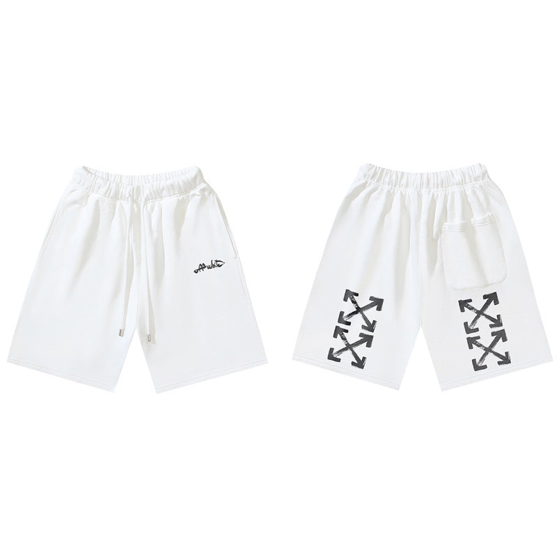 Pantalones Cortos Hombre Estampado Flecha Sueltos | LuxuryMarkt