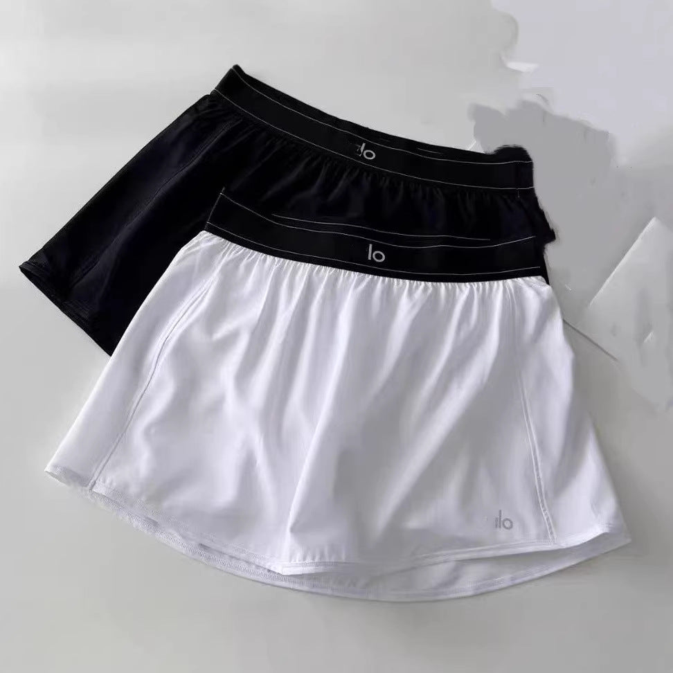 Aio mismo estilo 26 falda corta deportiva primavera/verano, falda de cintura alta antiexposición de cintura alta, falda fitness para correr, falda deportiva