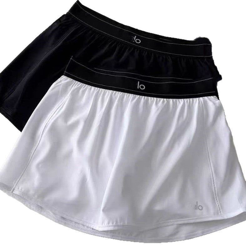 Aio mismo estilo 26 falda corta deportiva primavera/verano, falda de cintura alta antiexposición de cintura alta, falda fitness para correr, falda deportiva
