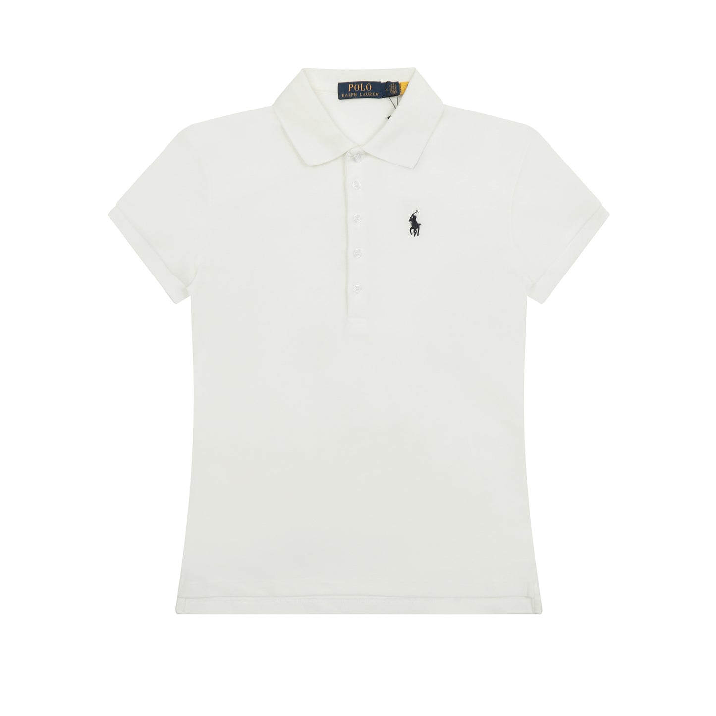 2024 Verano de moda 2024 Nuevo War Horse Camisa Polo Casual Sencilla de Cinco Botones Bordada para Mujer, Manga Corta
