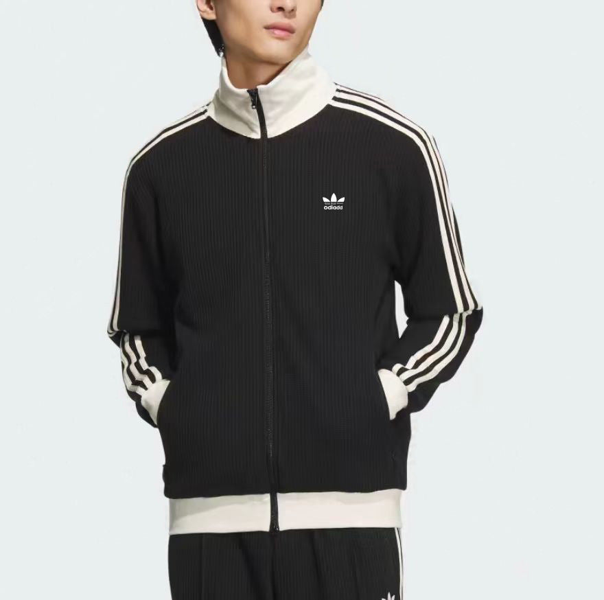 Veste de sport vintage à trèfle gaufré