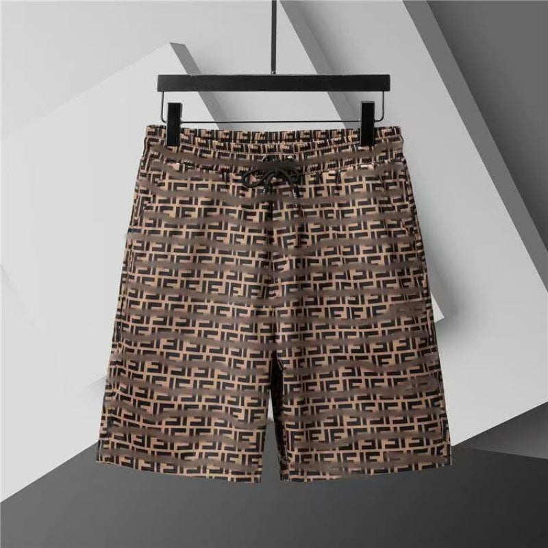 Verano 2026 Nuevos pantalones de playa transfronterizos europeos y americanos de secado rápido, pantalones cortos casuales holgados y de moda al por mayor