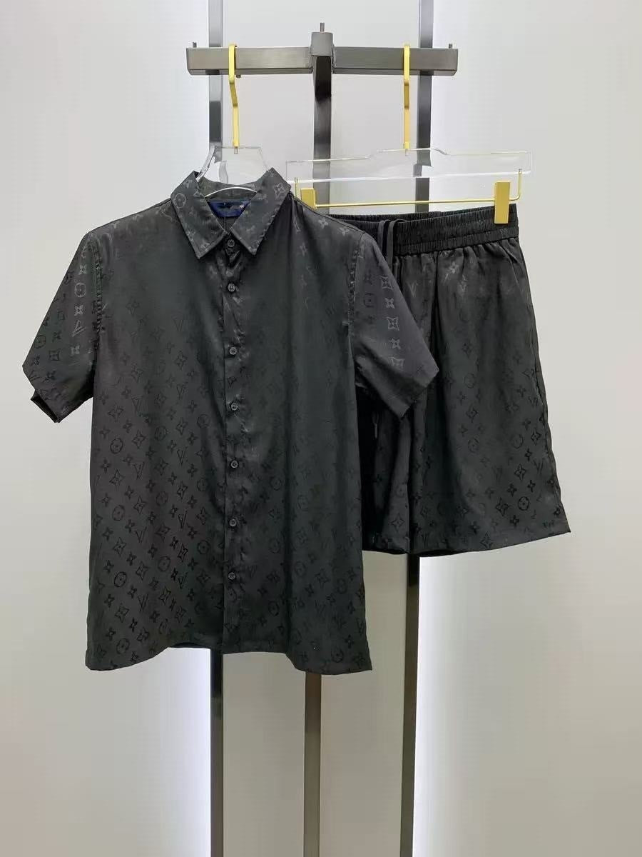Conjunto Camisa y Pantalón Corto Hombre | Estilo Europeo Verano