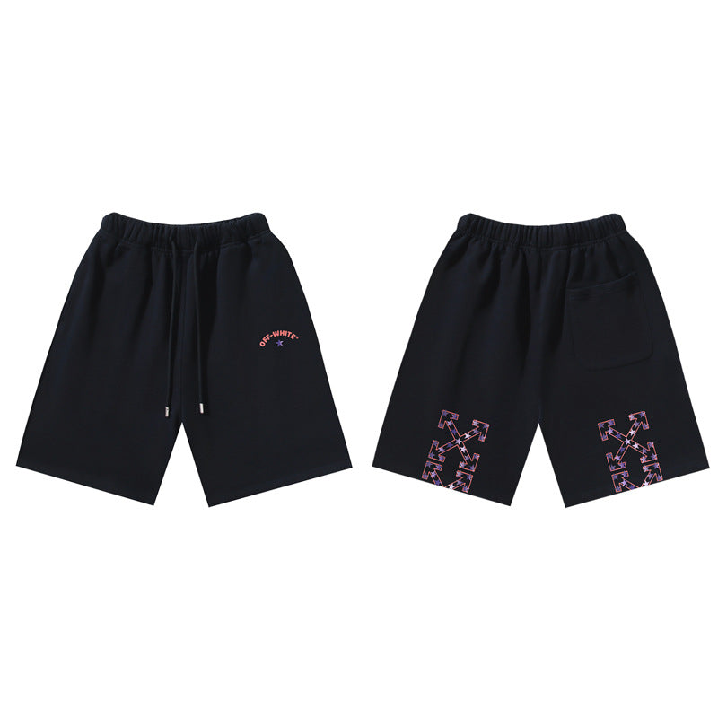 Pantalones Cortos Hombre Estampado Flecha Sueltos | LuxuryMarkt