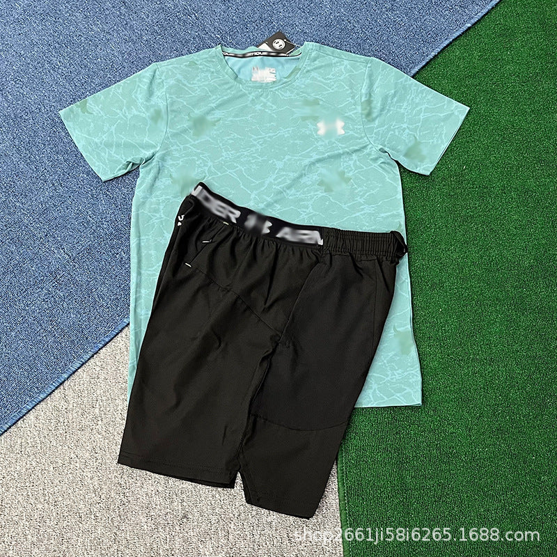 Nuevos deportes, atletismo, entrenamiento, carreras de verano masculinas y femeninas, deportes, fitness, trajes de manga corta, shorts de secado rápido, marea maratón