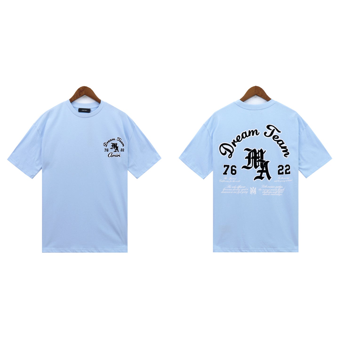 2024 Verano 2024 AM1R1 ICON Letter Totem Letter Totem Pattern Coconut Tree T-shirt Unisex