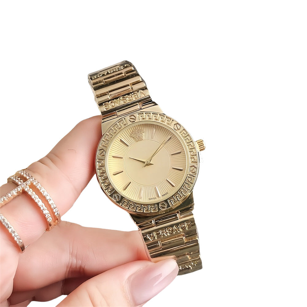 moda y reloj subcarátil personalizado versátil, exquisito reloj de diamantes para mujer, reloj de cuarzo impermeable