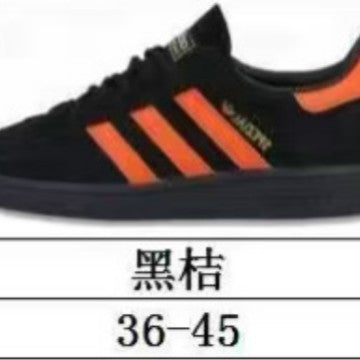 Zapatillas clásicas alemanas de entrenamiento retro, zapatillas casuales versátiles con bloques de color 2025, zapatillas de cuero, zapatillas Forrest Gump, zapatillas de tabla