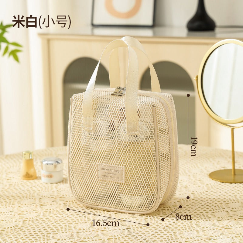 Bolsa Maquillaje Grande Portátil Mujer | Organizador Repelente Agua