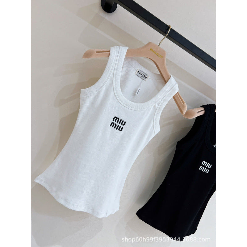 Women's Tank Top CE | Embroidered Letters