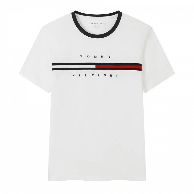 Tommy Men's Casual Short Sleeve T-Shirt | Summer Crew Neck