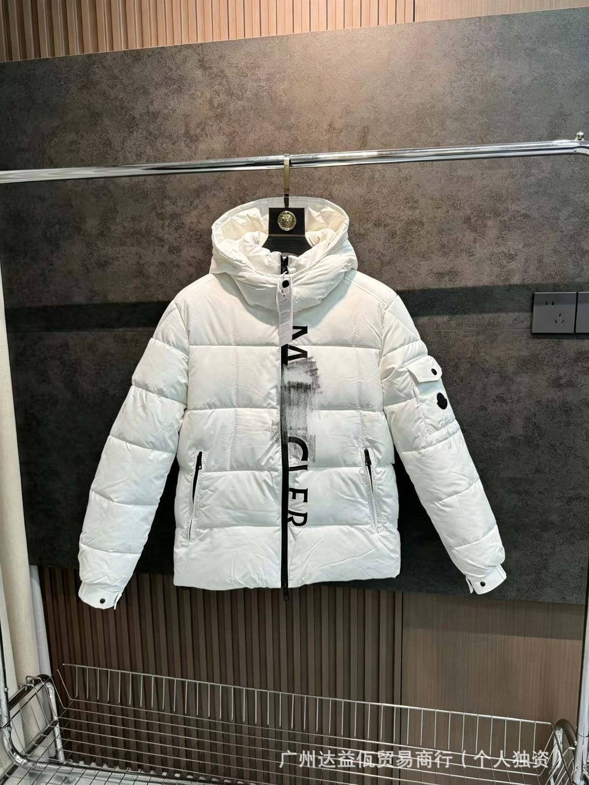 Mengjia Maya dicke Daunenjacke, glänzende, warme Unisex-Jacke mit Kapuze, Export möglich