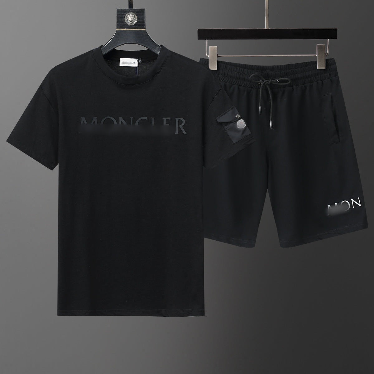 ()25 nuevos pantalones cortos B familia G Jacquard Moda casual Traje de comercio exterior para hombres y mujeres Trajes de primavera para hombre