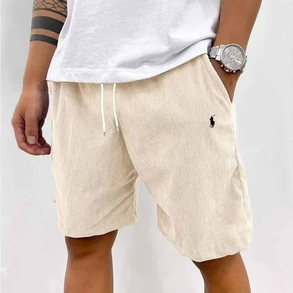 Pantalones Cortos Hombre | Deportivos Pana Bordado Pony Casual 2026