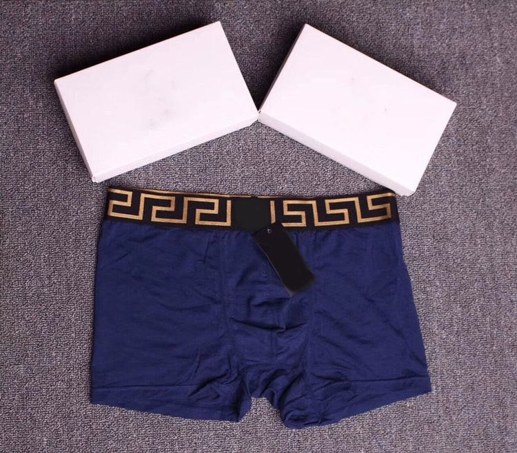 Etiqueta de cabeza humana Bóxer de algodón puro para hombres Ropa interior bóxer