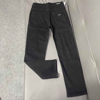 European Style Slim Fit Black Jeans | Straight Leg | LuxuryMarkt