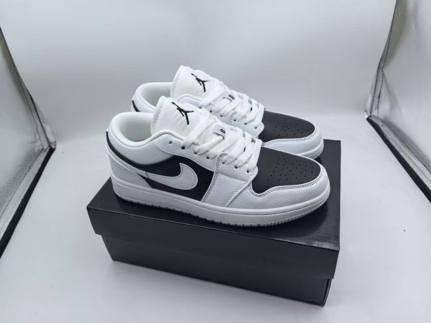 N Unisex Black and White AJ1 Sneakers | With Box