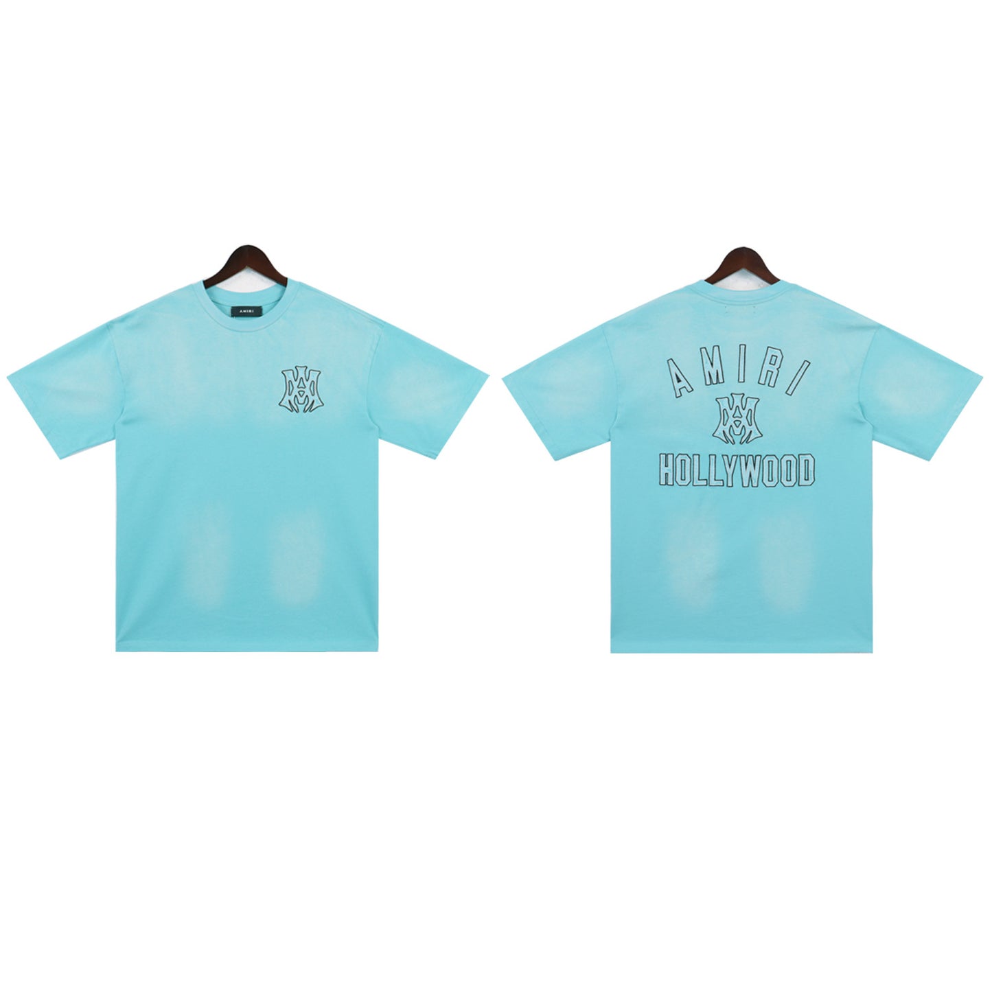 2024 Verano 2024 AM1R1 ICON Letter Totem Letter Totem Pattern Coconut Tree T-shirt Unisex