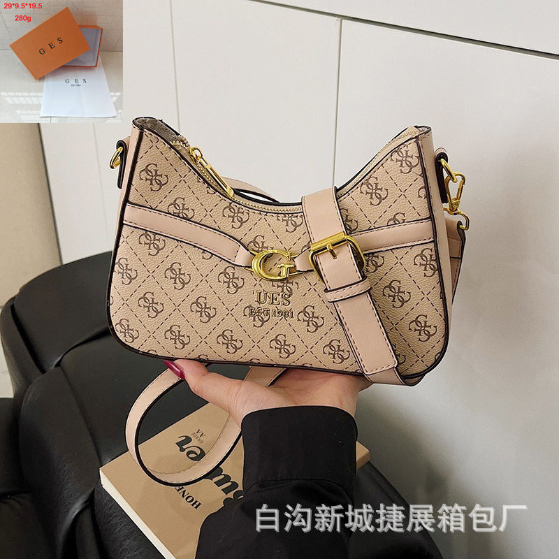 El bolso cruzado de monograma de alta gama de 2026 para mujer de un solo hombro de tendencia y muy vendido de moda para mujer