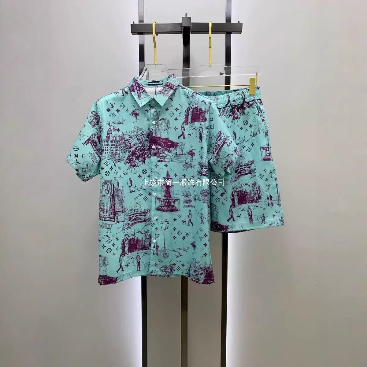 Conjunto Camisa y Pantalón Corto Hombre | Estilo Europeo Verano