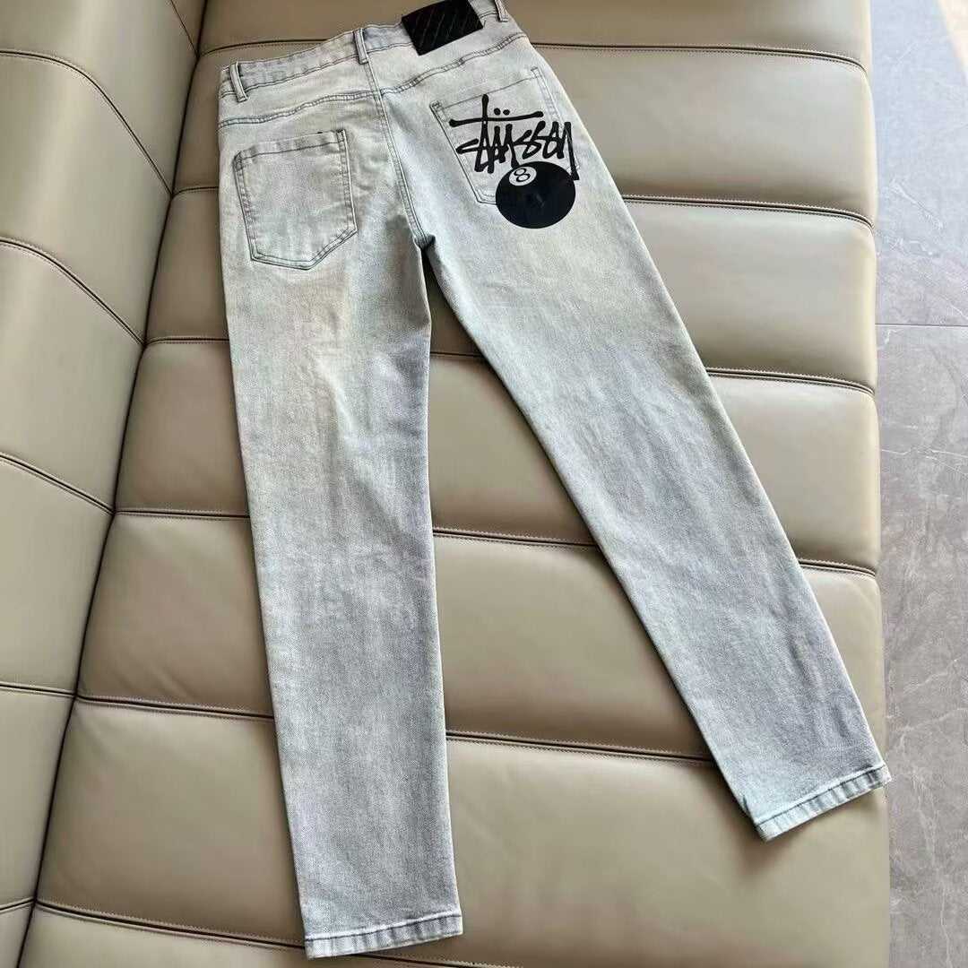 Vaqueros Americanos Estampados Hombre | Ajustado Casual Versátil
