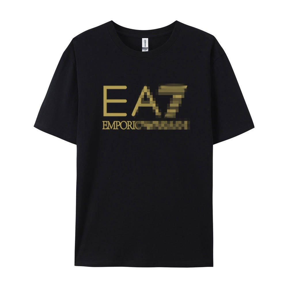 Nueva camiseta transfronteriza de manga corta con letras con letras casual y suelta de algodón puro para mujeres en la calle dropshipping