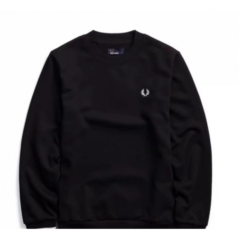 Sudadera de primavera y otoño para hombre, sudadera de cuello redondo transfronteriza para comercio exterior, nueva sudadera de etiqueta pequeña bordada 2026 para otoño/invierno