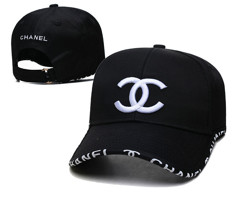 Gorras de béisbol versátiles unisex de estilo coreano con bordado 3D de alta versión, protección solar estilo Chanel al por mayor