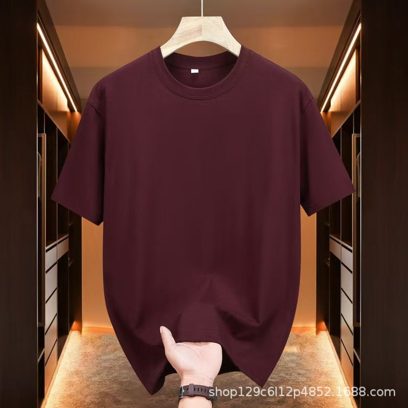 Camiseta Unisex Logo Pegatina Cuello Redondo Manga Corta