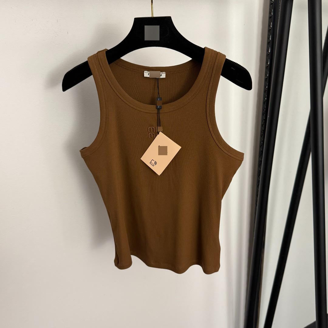 Women's Tank Top MM | Embroidered Cotton