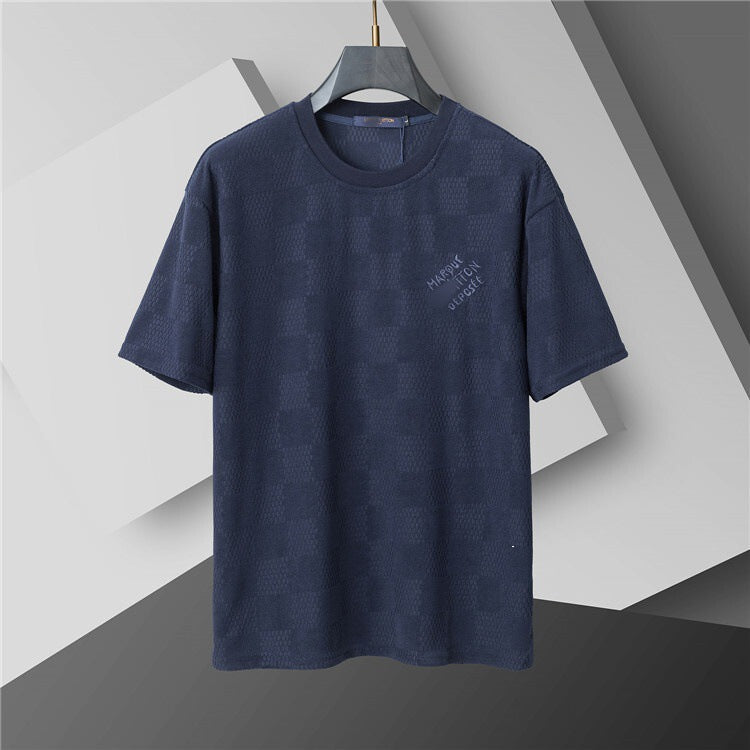 Camiseta de repuesto de algodón de lujo de alta gama transfronteriza, de manga corta de cuello redondo, moda veraniega, dropshipping casual versátil 1