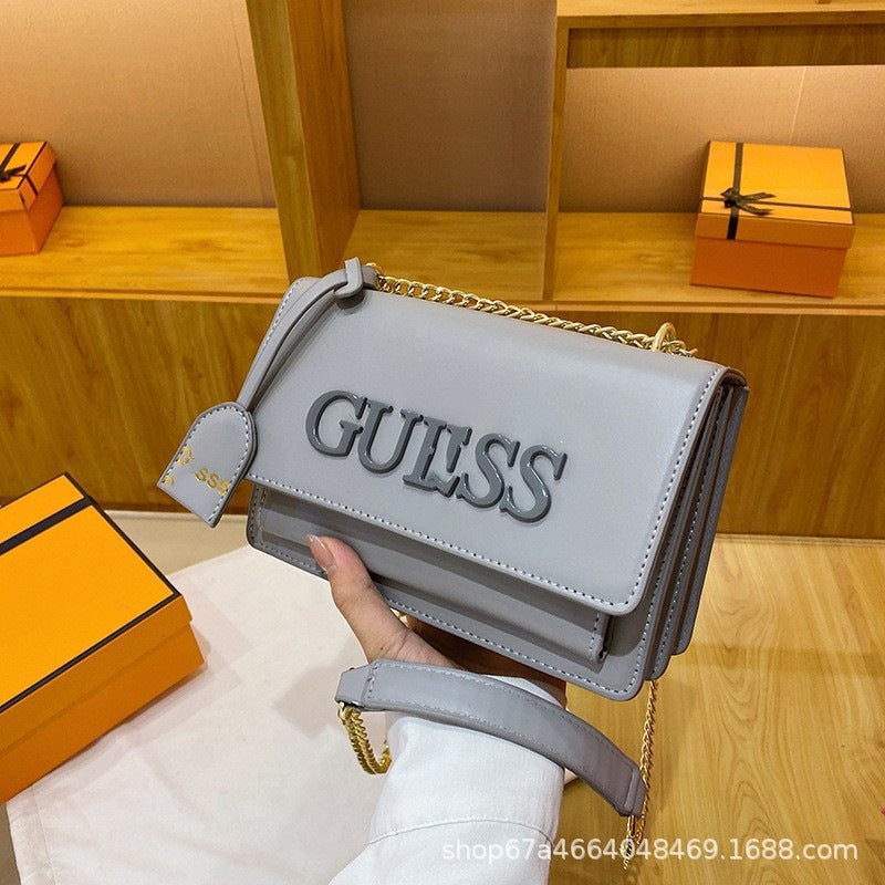 Bolso pequeño transfronterizo para mujer 2024 de moda de moda femenina bolso de un hombro con cadena cruzada con cadena, bolsos cuadrados pequeños
