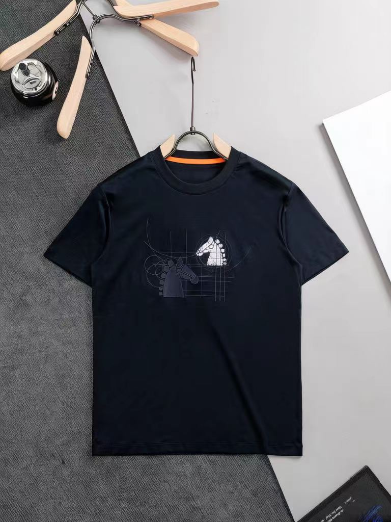 Camiseta H Hombre | Bordado Y Cuello Redondo