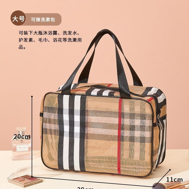 Bolsa Maquillaje Grande Portátil Mujer | Organizador Repelente Agua