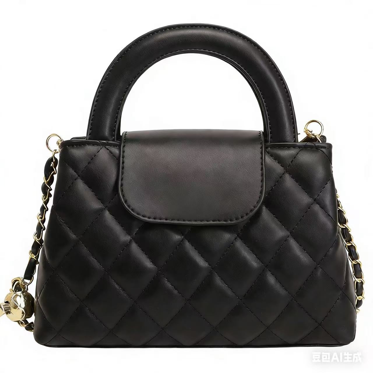 Bolso Dié de un solo hombro de calidad y versátil de lujo ligero y de lujo Chanel, bolso de cadena cruzada, bolso pequeño