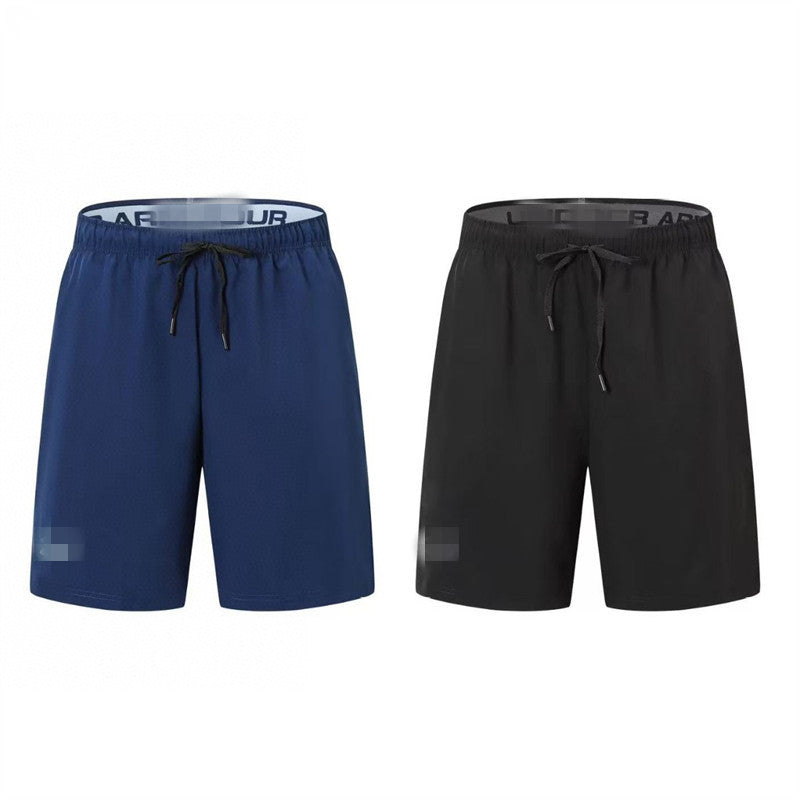 Pantalones cortos de atletismo de verano deportes entrenamiento rápido carrera maratón maratón fitness cinco puntos para hombres transpirables
