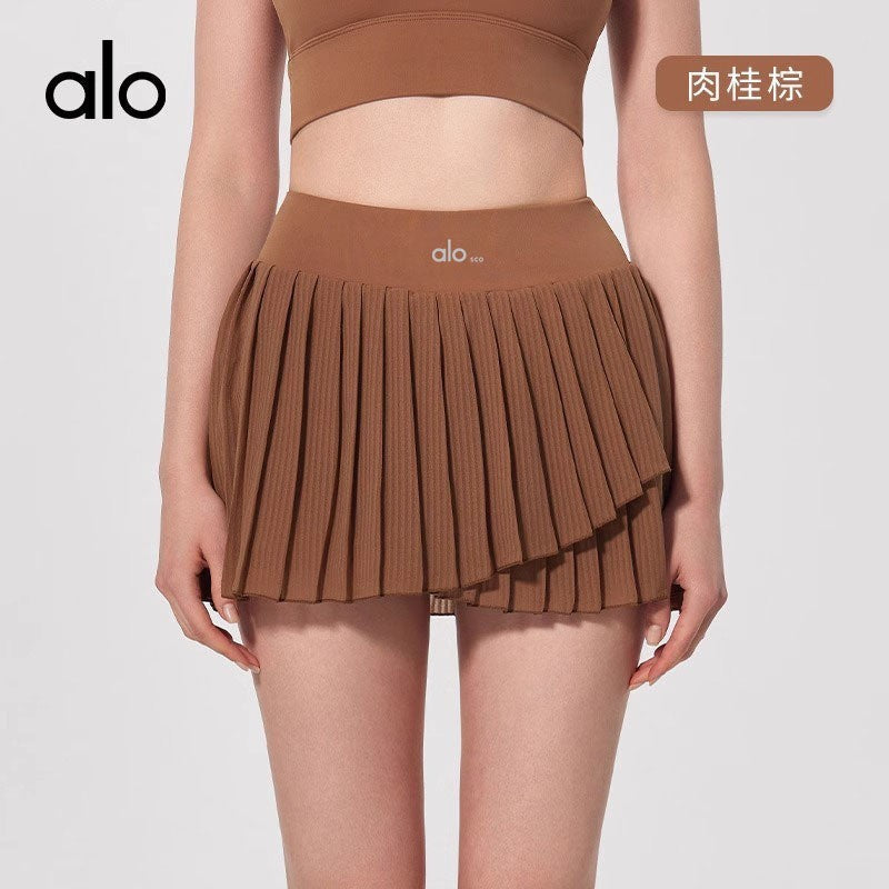 Impresionante conjunto deportivo de tenis de ALOSCO, mono fino de bádminton de verano para mujer, falda corta de yoga, chaleco de fitness de secado rápido